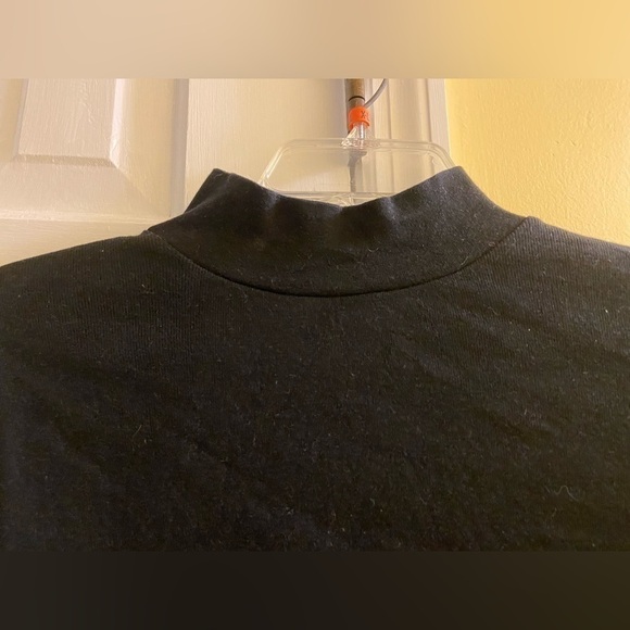 Vintage Kim Rogers Black Mock Turtleneck Top - Picture 2 of 3